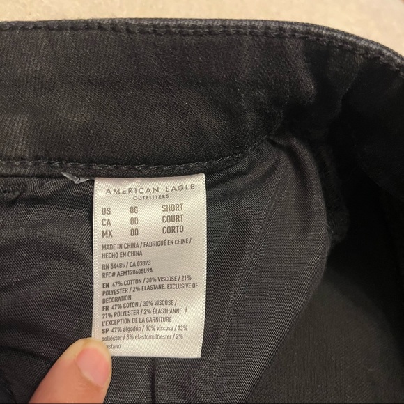 AE Ne(x)t Level Highest Waist Jegging in Onyx Black - Picture 8 of 10